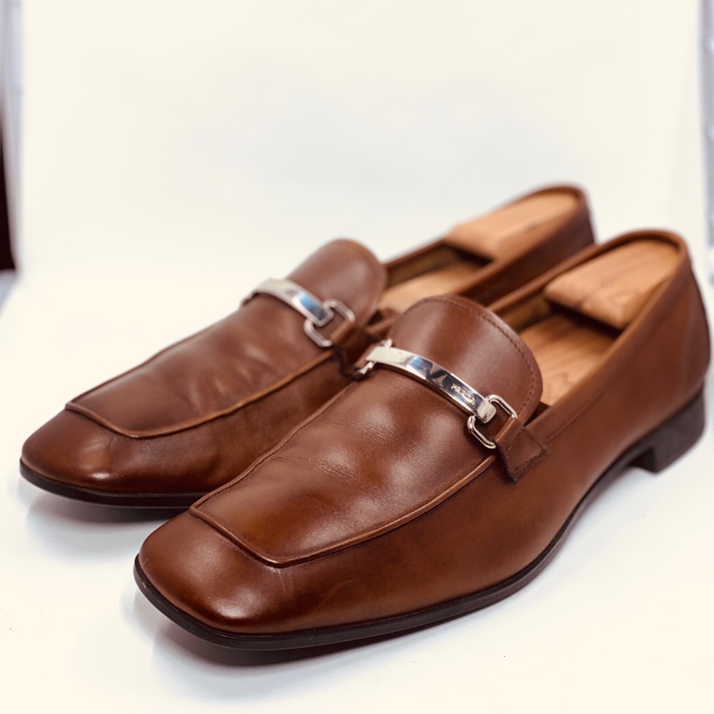 Prada Brown Leather Men's Loafers